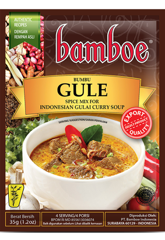 Bamboe Bumbu Gule / Gulai (Indonesian Curry Soup) Instant Seasoning - 1.2 oz (35gr)