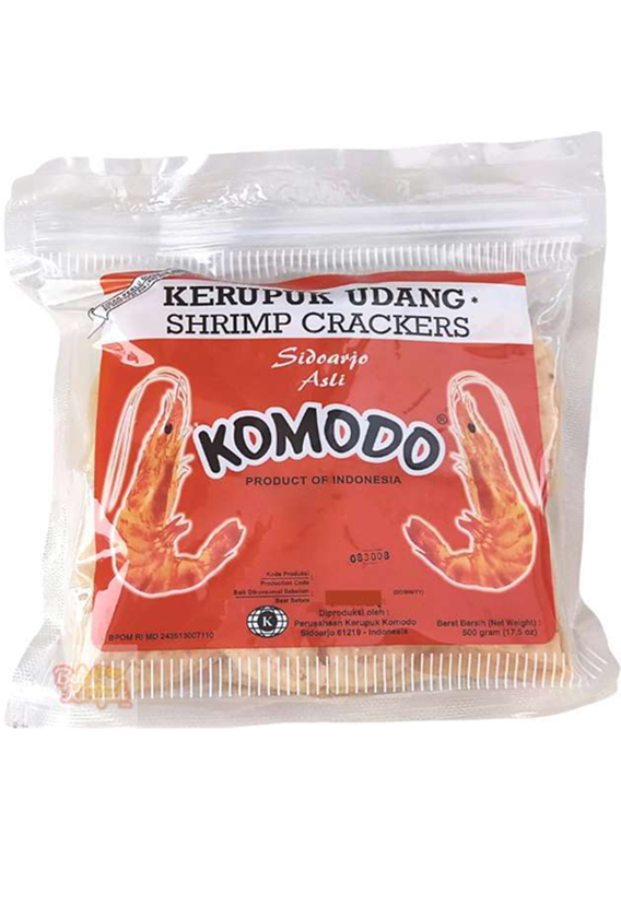 Komodo Shrimp Crackers Small (Kerupuk Udang Mentah Kecil) - 1 lb
