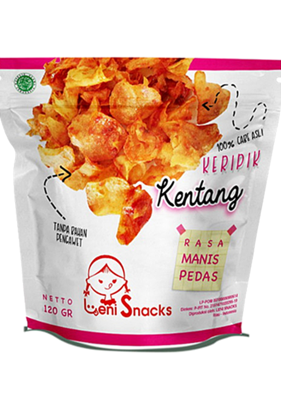 Leni Spicy Potato Chips - 4.2 oz (120gr)