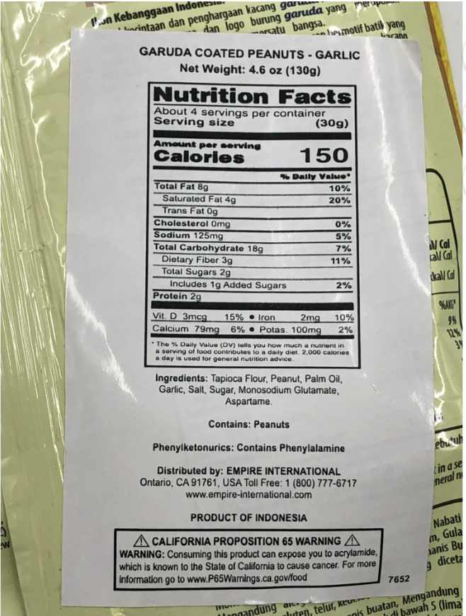 Garuda Kacang Atom (Coated Peanuts) Original - (130 gr)