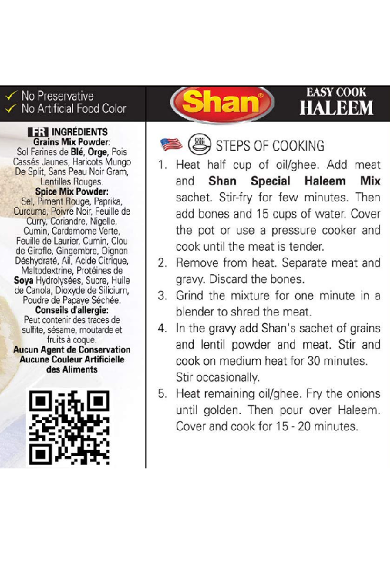 Shan Haleem Recipe Mix - 10.5 oz (300g)