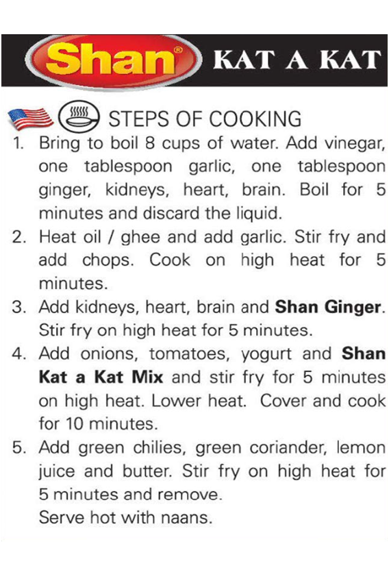 Shan Kat a Kat Recipe and Seasoning Mix - 1.76 oz (50g)