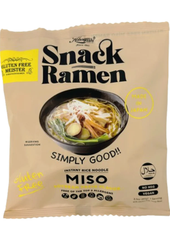 Snack Ramen-MISO Vegan and Halal - 3.1 oz