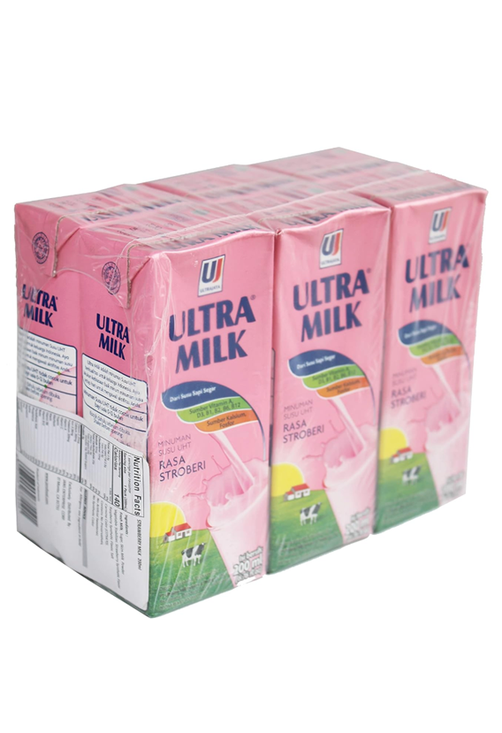 Ultra Jaya Ultra Milk Strawberry 6 x 6.76 oz (1.2 kg)