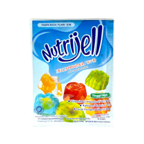 Nutrijell Putih (Plain Jelly Powder) - 0.53 oz (15gr)