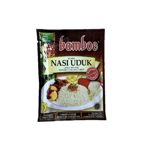 Bamboe Bumbu Nasi Uduk (Indonesian Fragrant Rice Instant Seasoning) - 1.2 oz (50gr)