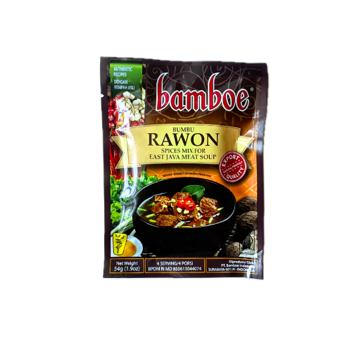 Bamboe Bumbu Rawon (Indonesian East Java Meat Soup) Instant Seasoning - 1.9 oz (54gr)