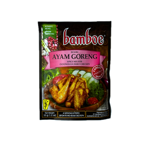 Bamboe Bumbu Ayam Goreng (Indonesian Fried Chicken) Instant Seasoning - 1.2 oz (33gr)
