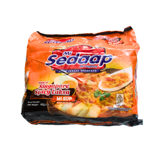 Mie Sedaap Singaporean Spicy Laksa Flavor (Instant Noodle) (Mie Instan) 415 gr - 14.6 oz