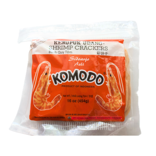 Komodo - Shrimp Crackers Large (Kerupuk Udang Mentah) - 1 lb
