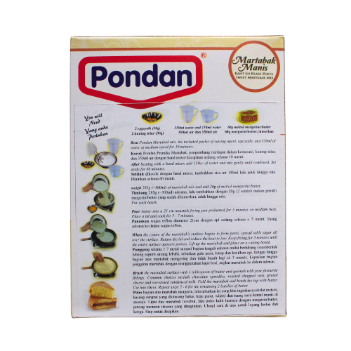Pondan Martabak Manis (Indonesian Pancake Flour Mix) – 14.1 oz