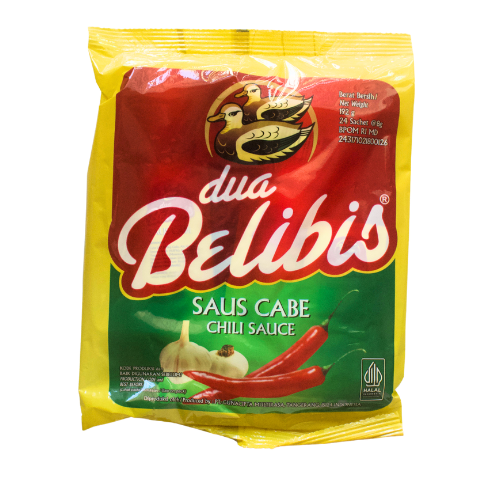Dua Belibis Chili Sauce Saus Cabe Sambal (Sachet) 24 x 0.31 oz