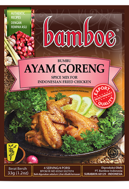 Bamboe Bumbu Ayam Goreng (Fried Chicken) - 1.2 oz (33gr)