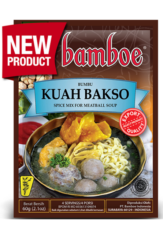 Bamboe Bumbu Kuah Bakso (Meatball Soup) - 2.1 oz (60gr)