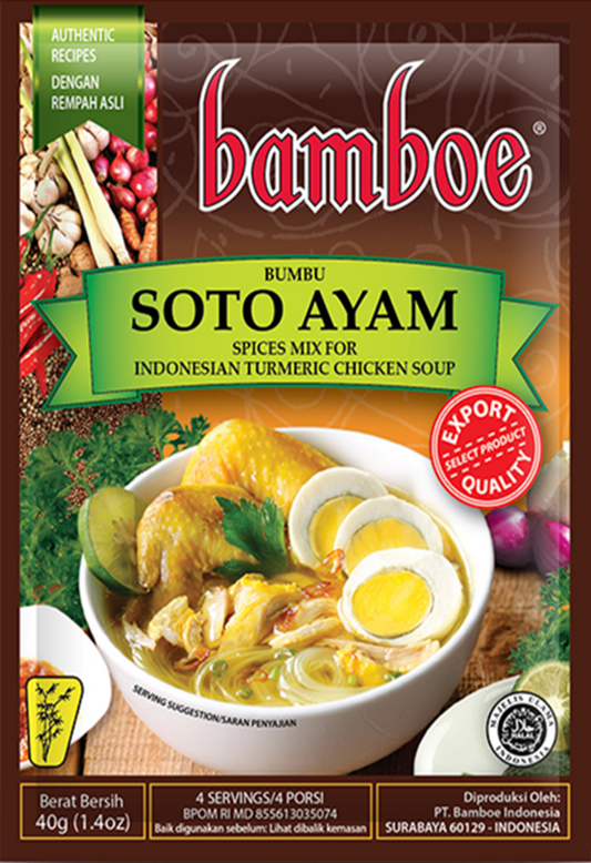 Bamboe Bumbu Soto Ayam (Chicken Soto Soup) - 1.4 oz (40gr)