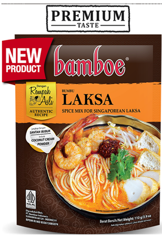 Bamboe Premium Bumbu Laksa - 3.9 oz (110gr)