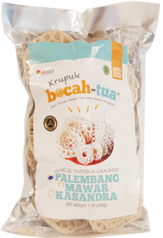 Bocah Tua Garlic Tapioka Crackers (Palembang) - 7 oz (200 gr)