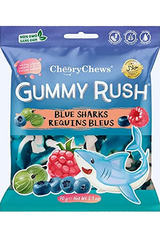 Cheery Chews Gummy Rush Blue Rush - 3.1 oz (90gr)