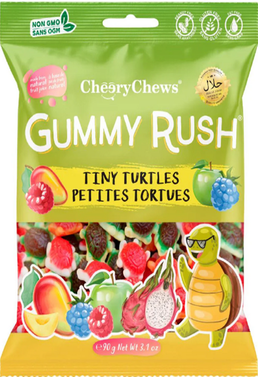 Cheery Chews Gummy Rush Tiny Turtles - 3.1 oz (90gr)