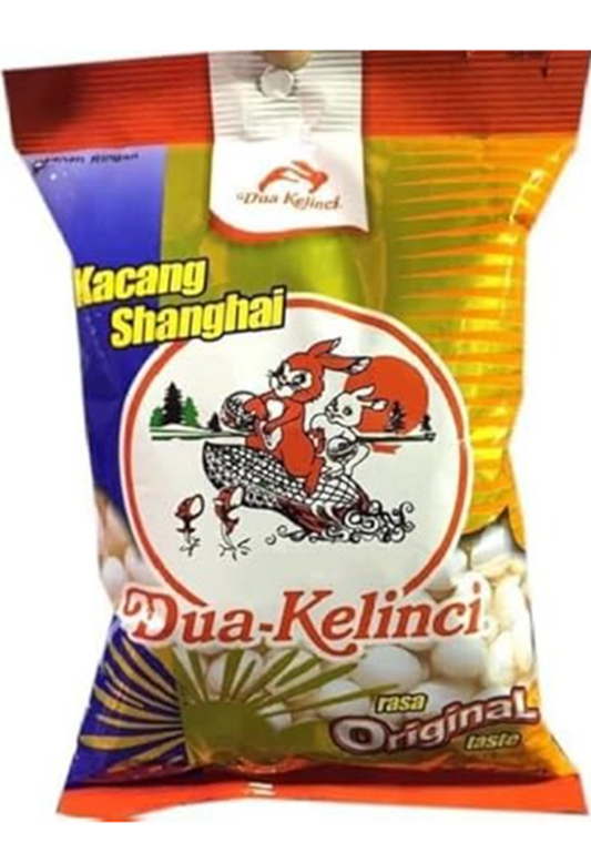 Dua Kelinci Kacang Shanghai (Kacang Atom Shanghai Peanuts) Original Taste - 7 oz (200gr)