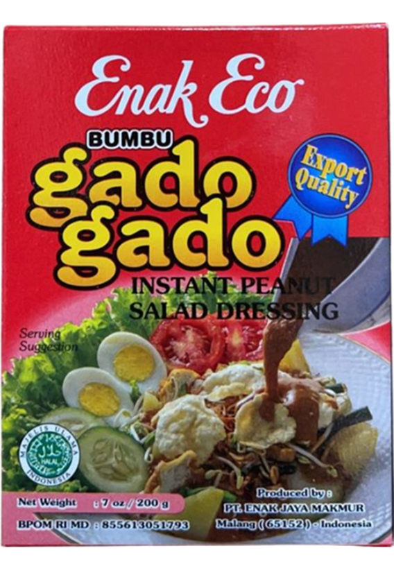 Enak Eco Bumbu Sambel Gado-Gado / Saos Kacang (Peanut Sauce) - 7 oz (200gr)