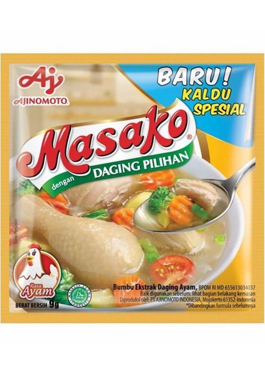 Halal Masako Chicken Extract Seasoning 10 sachet x 8.5 grams (2.99 oz)