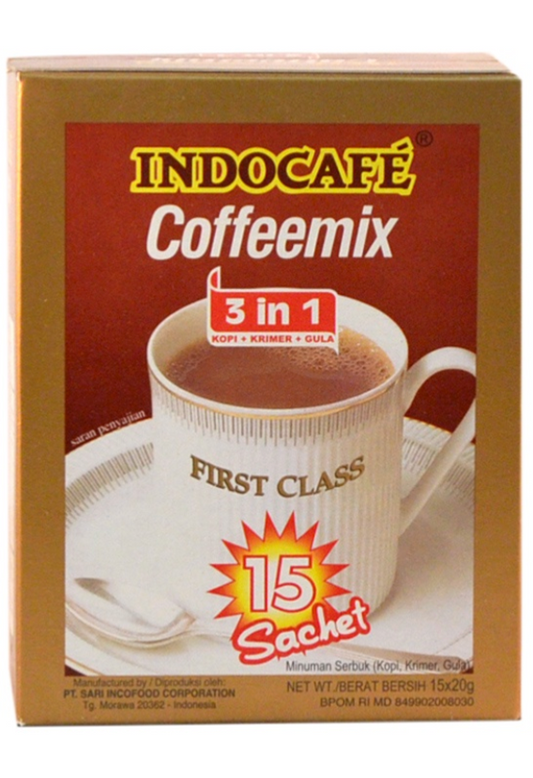 Indocafe Coffee Mix (box) (15 x 20 gr = 300gr) - 10.6 oz