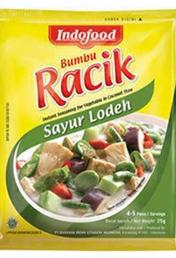 Indofood Racik Bumbu Sayur Lodeh (Vegetable Stew) - 0.88oz (25gr)
