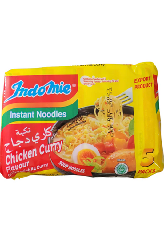 Indomie Chicken Curry Flavor Instant Noodles (5 x 80gr) (14.1 oz)