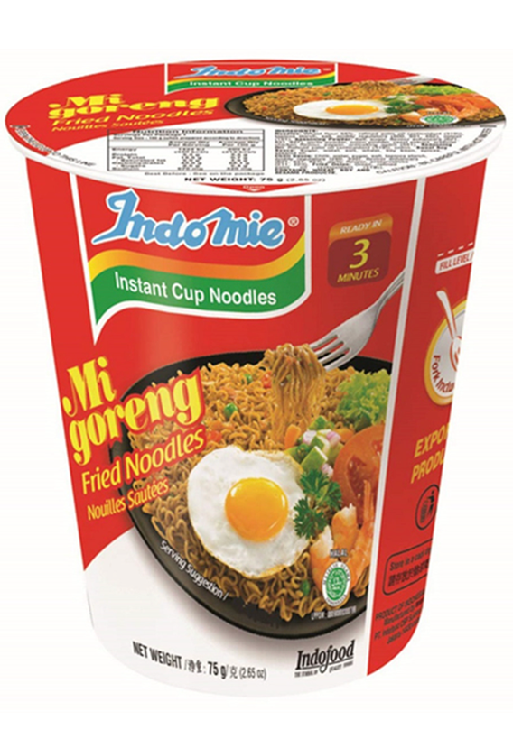 Indomie Cup Instant Fried Noodle 75 gr (2.65 oz)