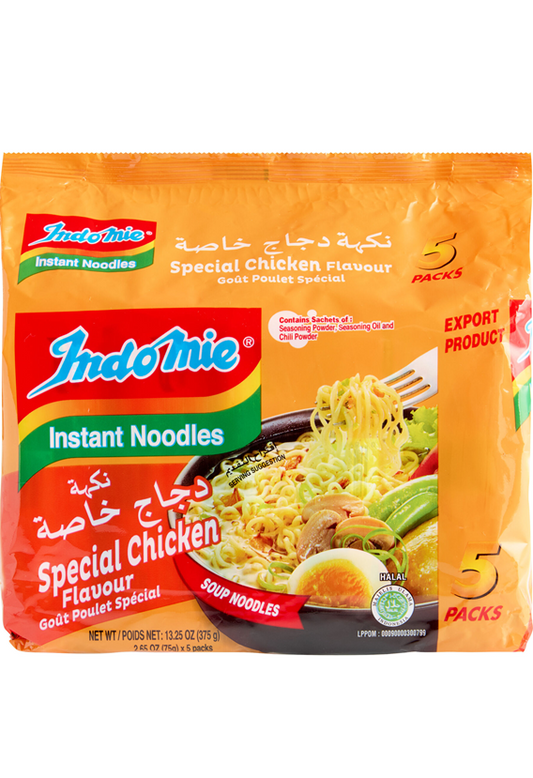Indomie Special Chicken Flavor Instant Noodles (5 x 75gr)(13.25 oz)
