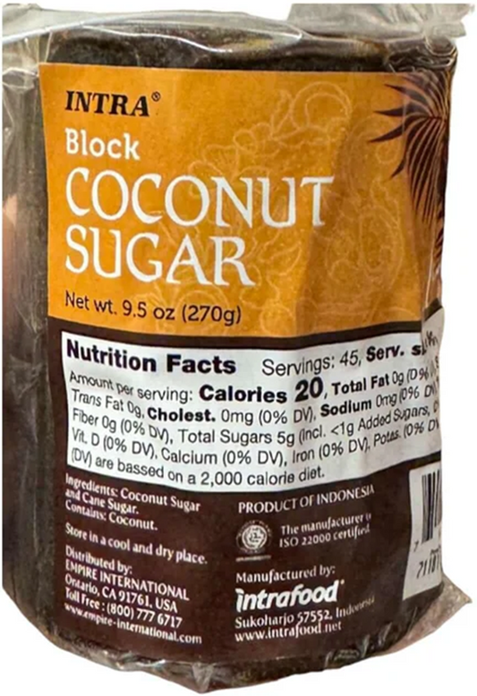 Intra Coconut Sugar (Gula Jawa) - 9.5 oz (270gr)