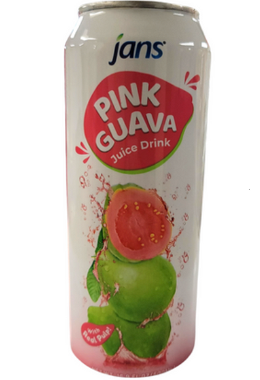 Jans 30% Pink Guava Juice with Pulp (Can) - 16.9 fl oz