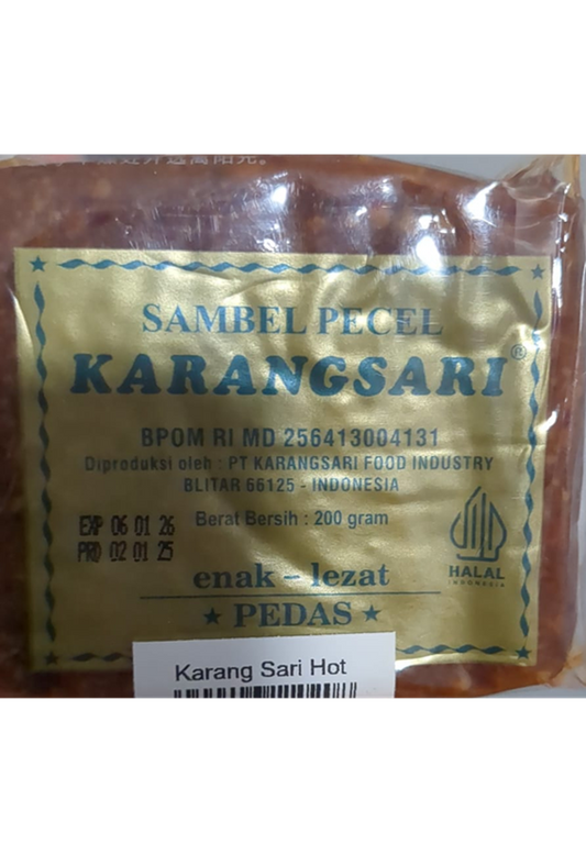 Karangsari Sambel Pecel / Saos Kacang Pedas (Spicy Peanut Sauce) - 7 oz (200gr)