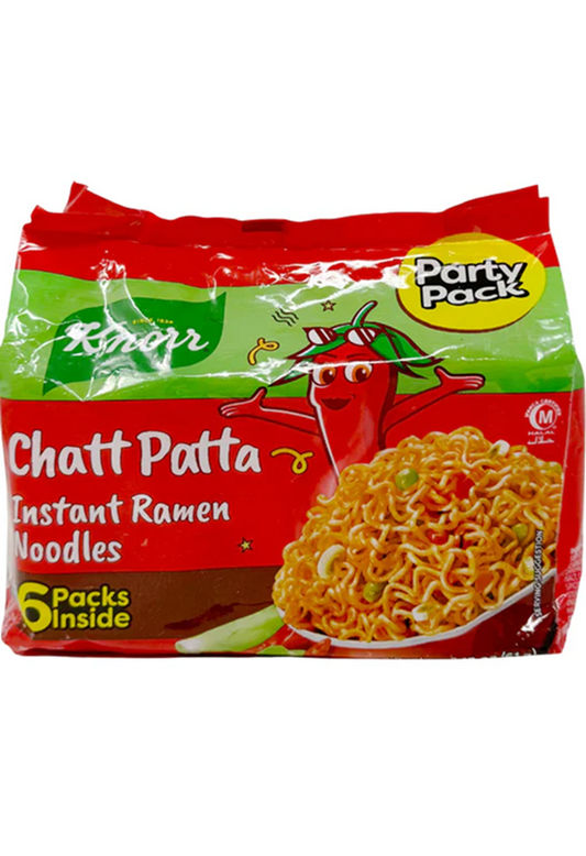 Knorr Chaat Pata (Spicy Flavored Instant Ramen Noodle) (6 x 1.76 oz) - 10.58 oz (300gr)