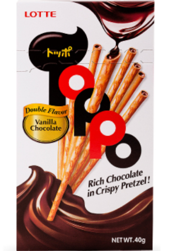 Lotte Toppo Vanilla Chocolate - 40 gr (1.4 oz)
