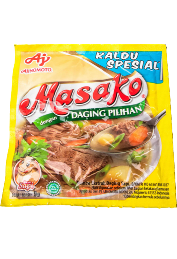 Halal Masako Beef Extract Seasoning 10 sachet x 8.5 grams (2.99 oz)
