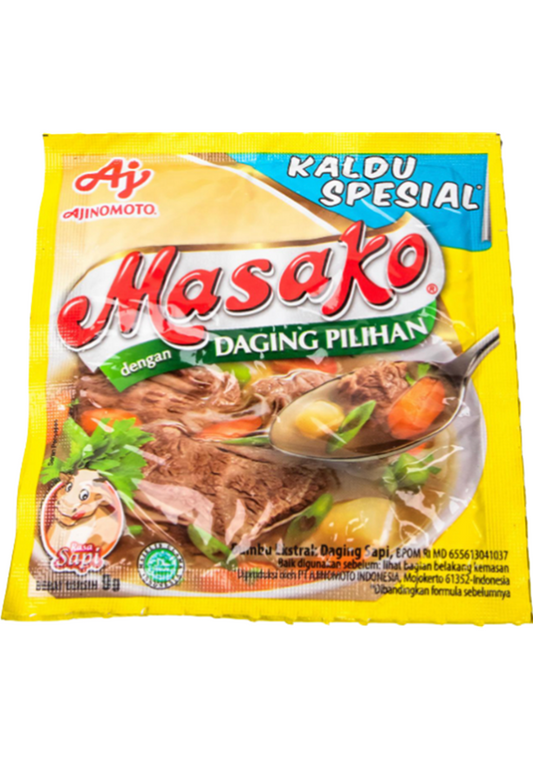 Halal Masako Beef Extract Seasoning 10 sachet x 8.5 grams (2.99 oz)