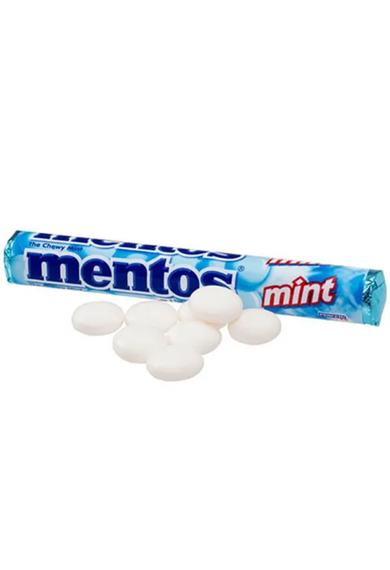 Perfetti Van Melle Mentos Mint Rolls Candy - 1.03 oz