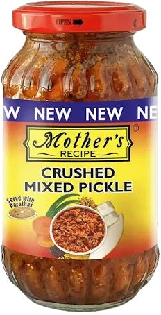 Mother's Recipe Crushed Mixed Pickle (South India Style) - 17.6 oz (500 gr)