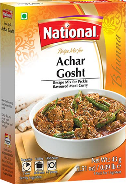 National Achar Gosht Recipe Mix 1.51 oz (43gr)