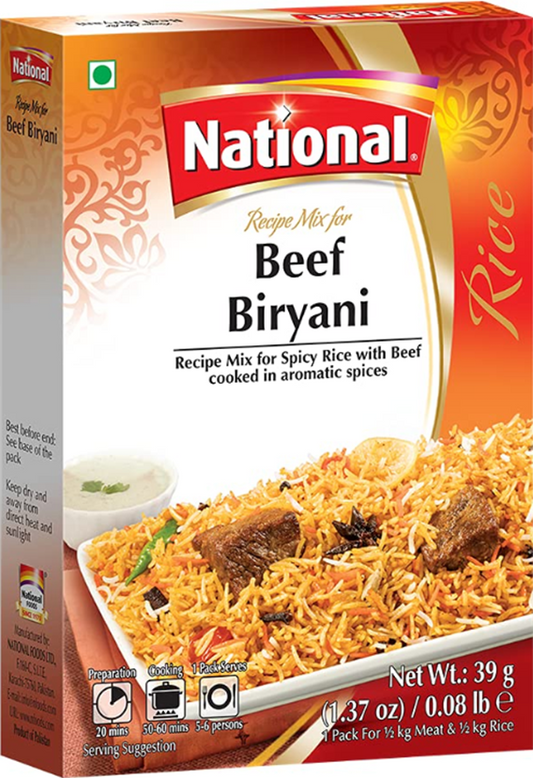 National Beef Biryani 1.37 oz (39gr)
