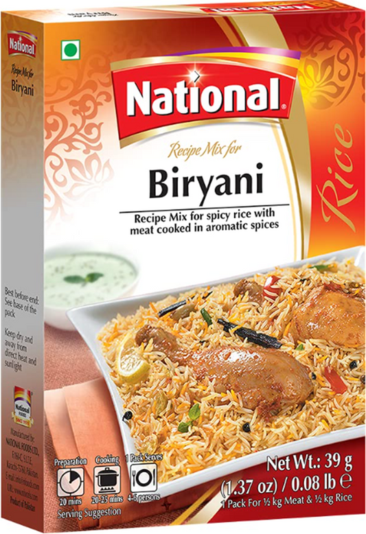 National Biryani Recipe Mix - 1.37 oz (39gr)