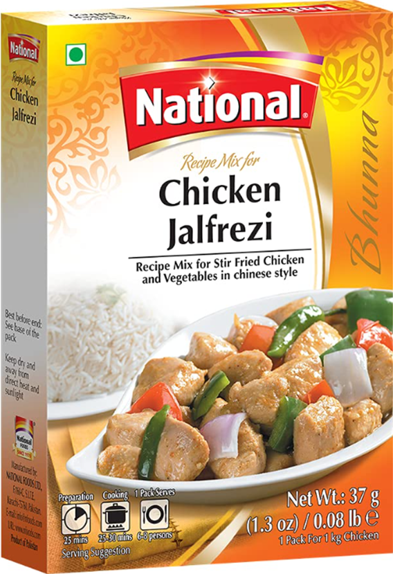 National Chicken jalfrezi Recipe Mix 1.3 oz (37gr)