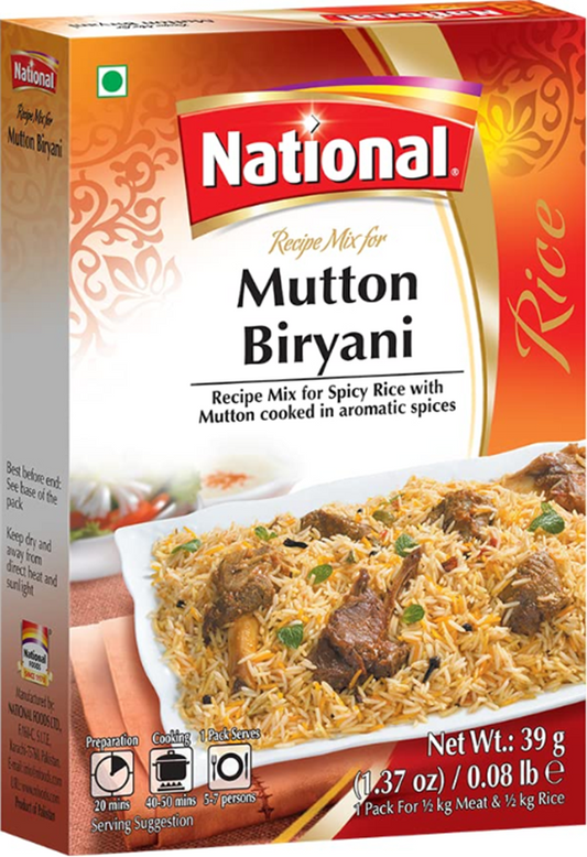 National Mutton Biryani 1.37 oz (39gr)