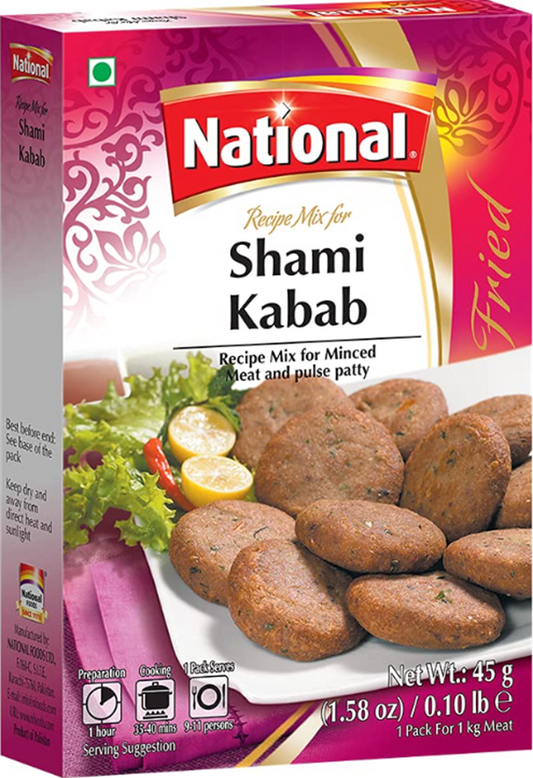 National Shami Kabab Recipe Mix 1.58 oz (45gr)