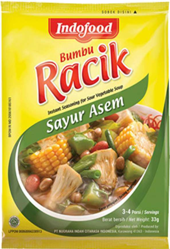 Indofood Racik Bumbu Sayur Asem (Tamarind Soup) - 1.16 oz (33gr)