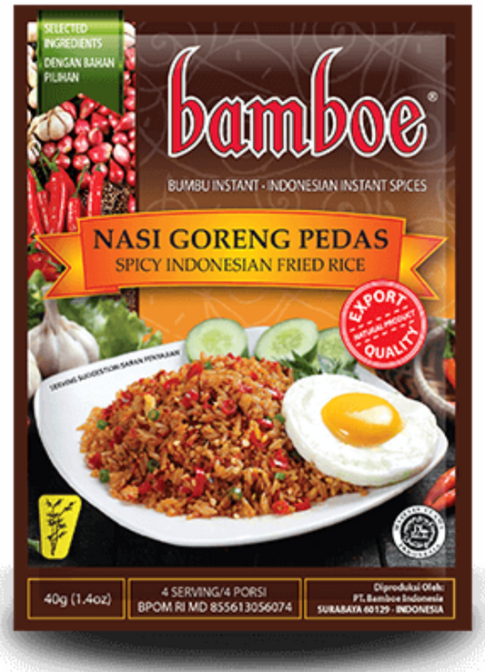 Bamboe Bumbu Nasi Goreng Pedas (Spicy Fried Rice) - 1.4 oz (40gr)
