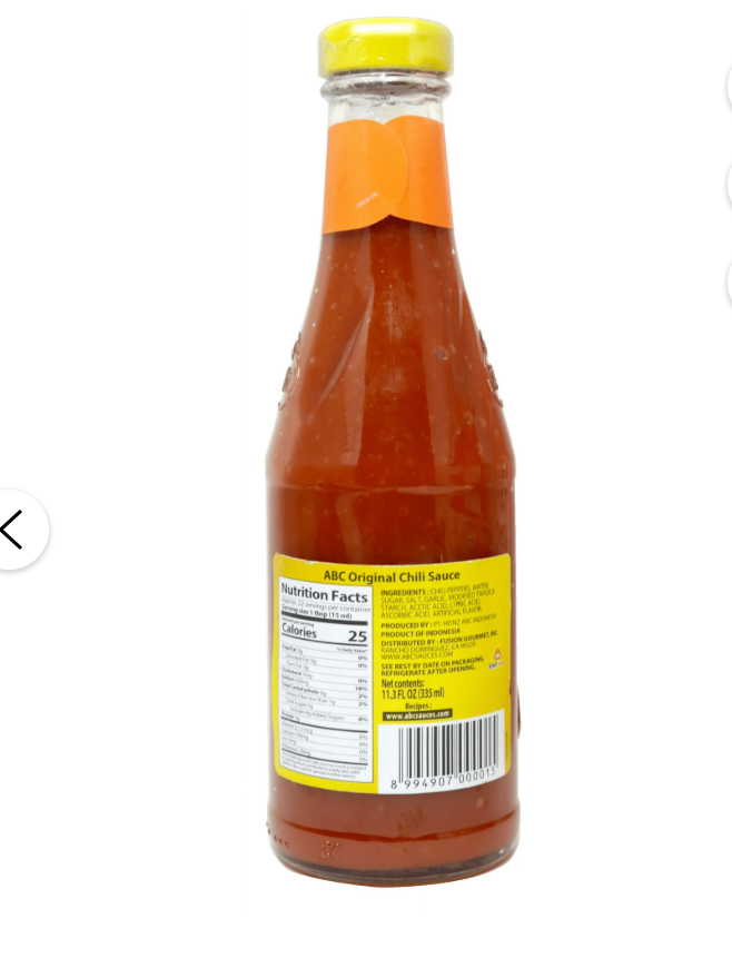 ABC Original Chili Sauce - 11.3 Fl Oz (335 ml)