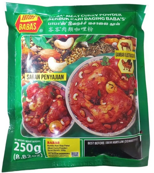Babas Meat Curry Powder - 8 oz